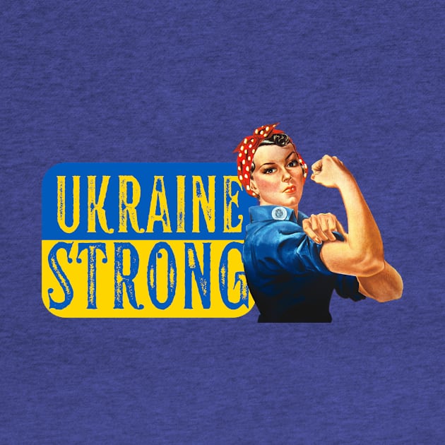 Rosie the Riveter Ukraine Strong by She Gets Creative